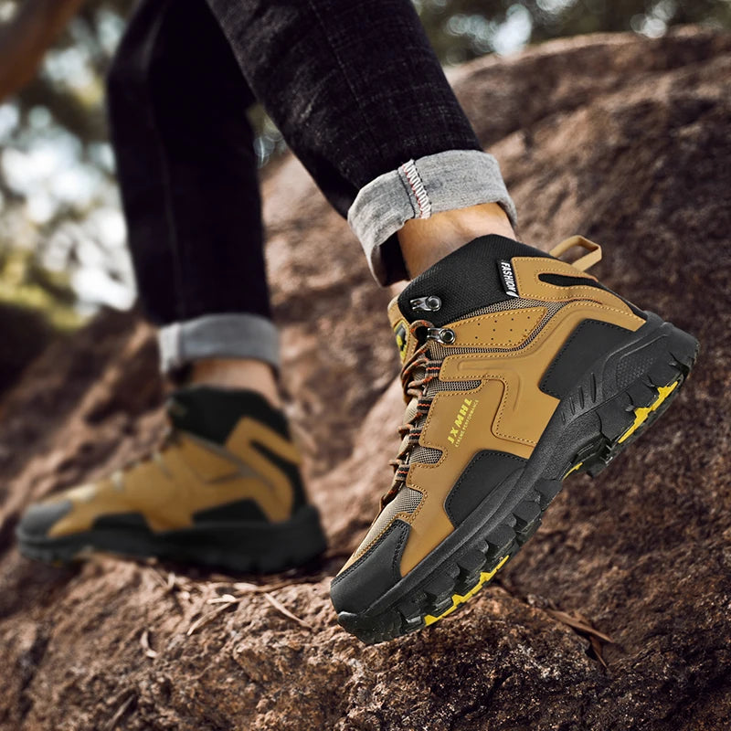 Footmax Men's & Women's Hiking Shoes Size 37-47 - Waterproof Tactical Trekking Boots