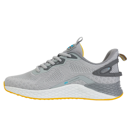 Baasploa Men Running Sneakers Leather Mesh Breathable Classic Sport Sneakers Male Comfortable Non-slip Waterproof Casual Shoes - footmaxldn