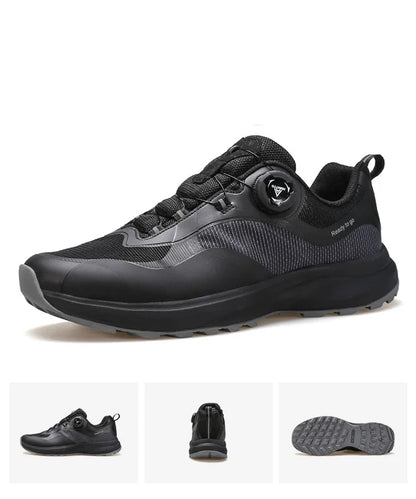 Footmax Waterproof Shoes for Men Sneakers Breathable Running Men's Sports Luxury Designer Gym Jogging Casual Black Trail Trainers