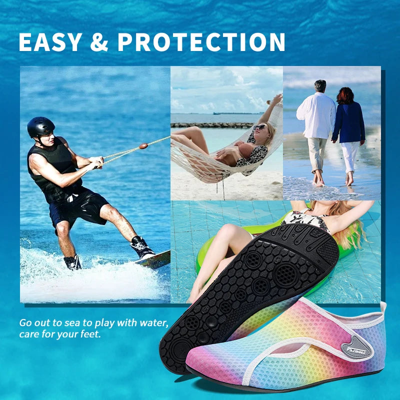 Women Beach Water Shoes Beach Sneaker Socks Man Barefoot Yoga Shoes Quick-Drying Surfing Swimming Shoes Barefoot Water Skin Sock - footmaxldn