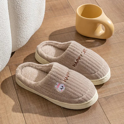 Womens Slippers Cotton Casual Home Indoor Anti Slip - FOOTMAX