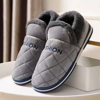 Men's Big Size Winter Waterproof Slippers - Non-Slip | Footmax - footmaxldn
