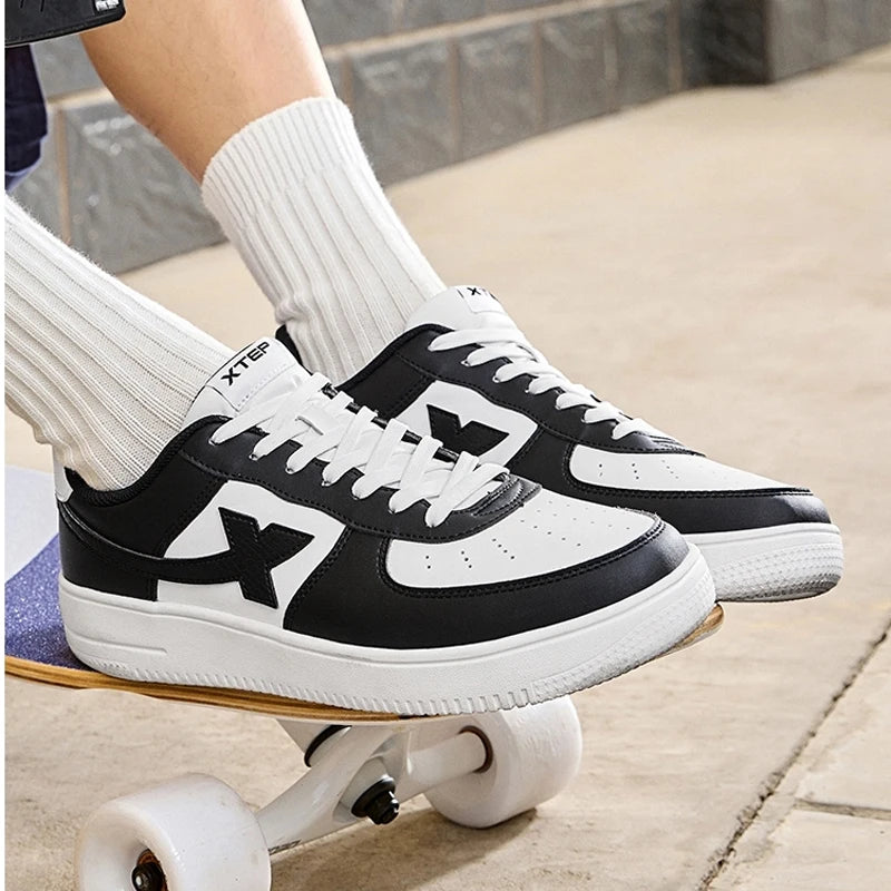 Footmaxldn Non-Slip Skateboarding Shoes - White Casual Sneakers - footmaxldn
