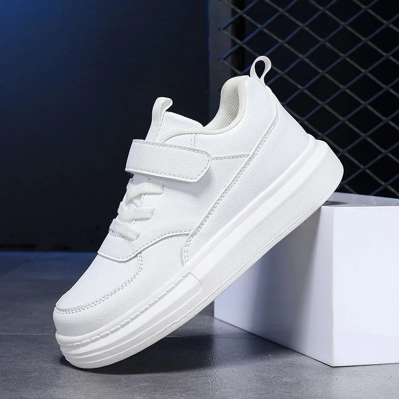 Fashion Children Shoes Boy Sneaker Black Leather Mesh Summer Comfortable Kids Casual Sneaker Running Sports Shoes for Boy - footmaxldn