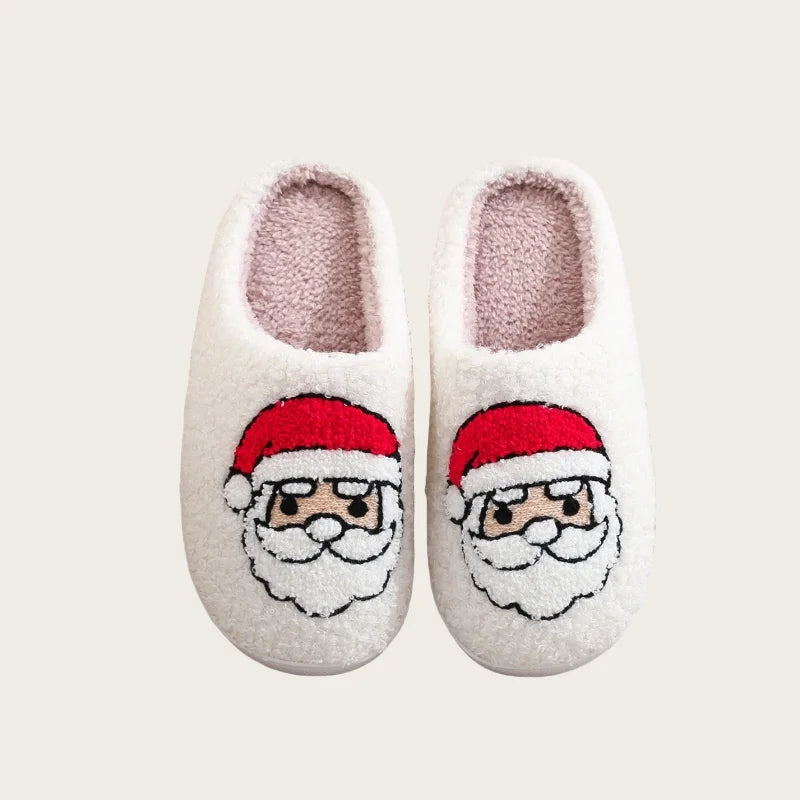Footmax Winter Christmas Slippers - Warm Plush Indoor Slides for Men & Women - footmaxldn