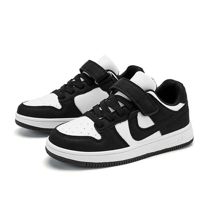 Boys and girls sports students non-slip light shoes children running shoes classic leather casual shoes size 29-39 - footmaxldn