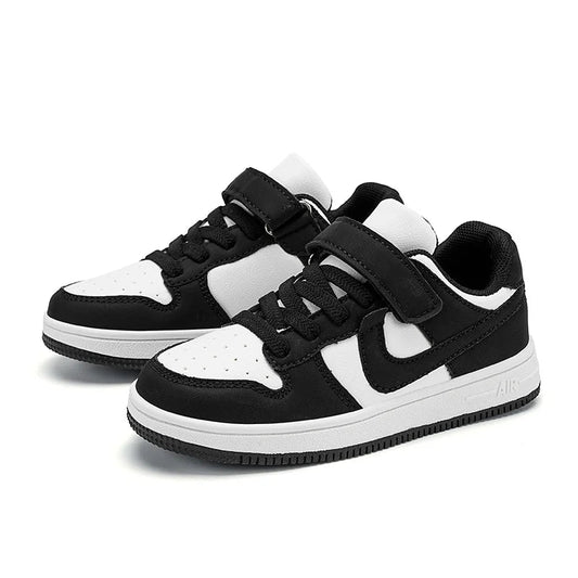Boys and girls sports students non-slip light shoes children running shoes classic leather casual shoes size 29-39 - footmaxldn