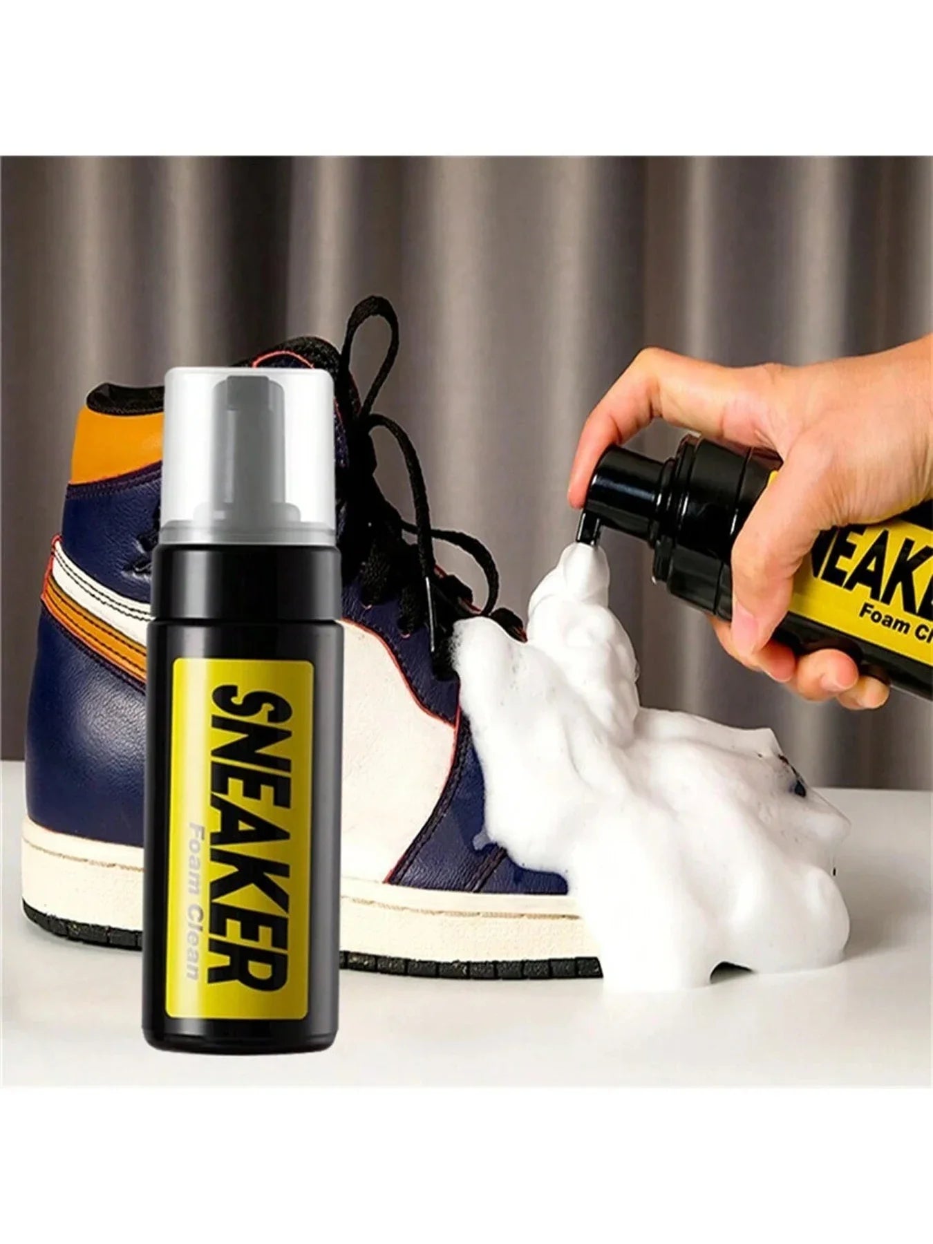 Footmax Shoe Cleaner Kit - Professional Cleaning Brushes & Solution for Sneakers