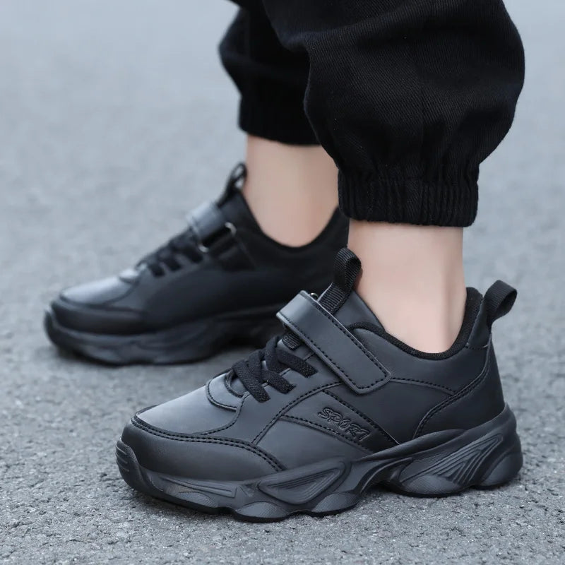 Children Shoes Kids Casual Sneakers Black Pu Leather Sports Shoes for Boy Girls White Shoes School Running Tennis Sneaker 2026 - footmaxldn