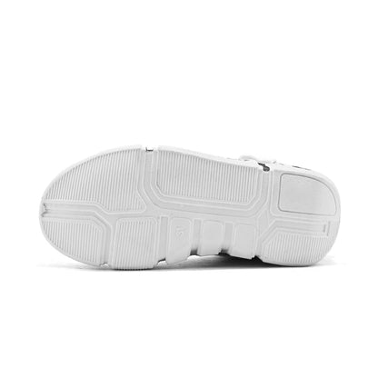 Boys' high-top sneakers 2025 Autumn/Winter new style children's sports shoes Buckle student soft-soled fleece casual shoes - footmaxldn