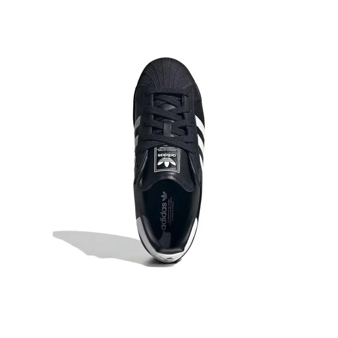 Adidas Originals Superstar 2 "Beaded" Classic Retro Lightweight Thin Sole Low Top Shoes for Women Black and White - footmaxldn