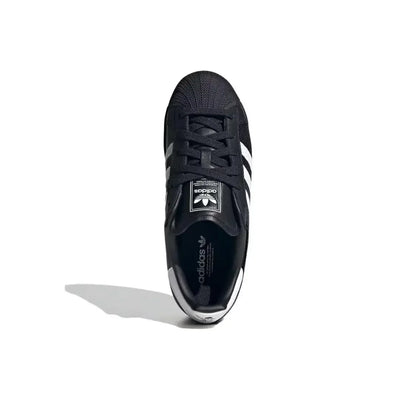 Adidas Originals Superstar 2 "Beaded" Classic Retro Lightweight Thin Sole Low Top Shoes for Women Black and White - footmaxldn