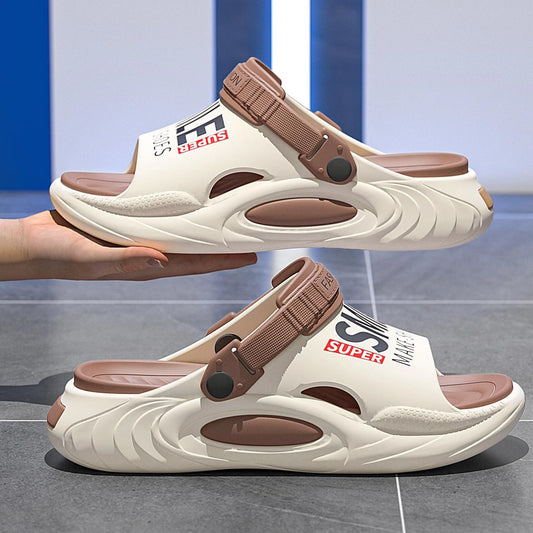 Cushioned Support Slides - Pain Relief Slippers for Men - footmaxldn