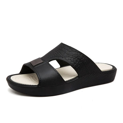 Footmaxldn Men's Slip-On Summer Sandals | Anti-Slip EVA Sole
