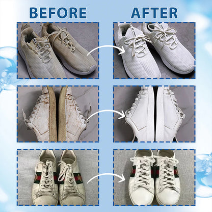 Footmax White Shoe Cleaner Kit - 100ml Foam & Deodorizer Spray for Sneakers