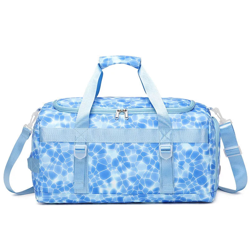 Footmax Women's Waterproof Gym Bag - Travel Sports Duffel with Shoe Compartment - footmaxldn