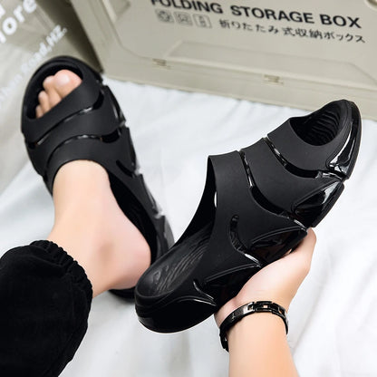 Footmaxldn Men's EVA Cushion Slides — Lightweight Outdoor & Beach Clogs