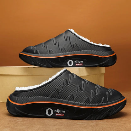 Men’s Plush-Lined Winter Slippers | Footmaxldn