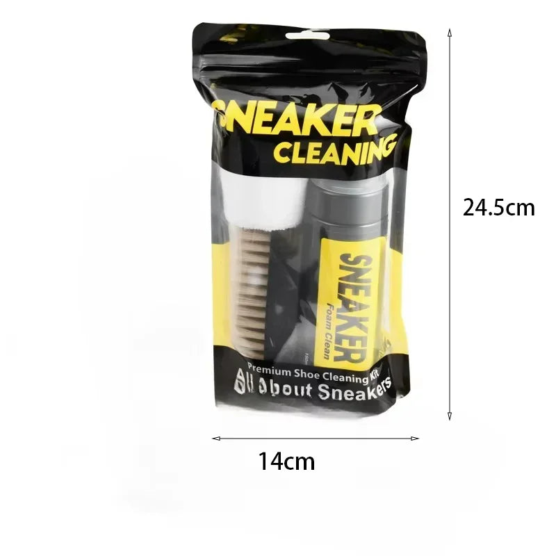 Footmax Sneaker Cleaning Kit - 3-Piece Dry Cleaning Spray Set for White Shoes