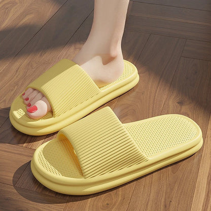 Brand Couple Home Simple Slippers EVA Soft Sole Light Slippers Bathroom Non-slip Slides Men's Outdoor Sandals Zapatillas De Casa - footmaxldn