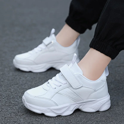 Children Shoes Kids Casual Sneakers Black Pu Leather Sports Shoes for Boy Girls White Shoes School Running Tennis Sneaker 2026 - footmaxldn