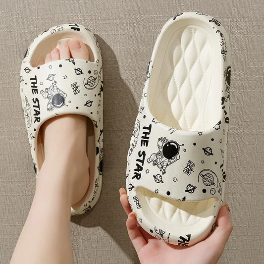 Non-Slip Bathroom Slippers - Women's Indoor Outdoor Summer Footwear - footmaxldn