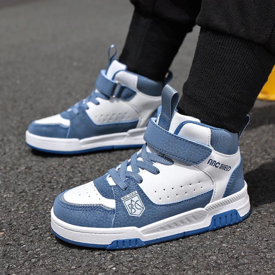 Footmax Kids High-Top Basketball Sneakers - Non-Slip Sports Shoes for Boys & Girls - footmaxldn