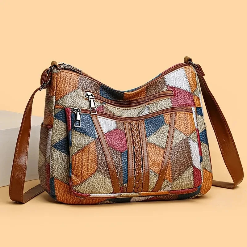 Blue Vintage Crossbody Bag - Retro Handbag for Women | footmaxldn - footmaxldn