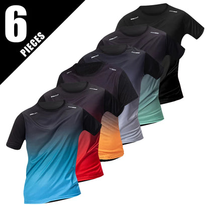 Footmaxldn Men's Quick-Dry Sports T-Shirt | Lightweight Crew Neck Running Tee
