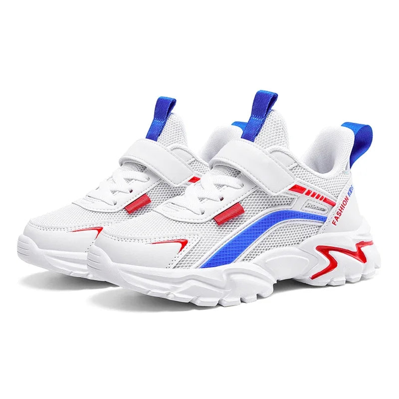 Footmaxldn Children's Breathable Mesh High-Top Trainers