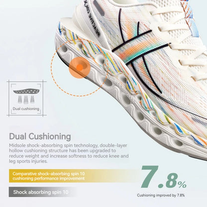 Xtep Reactive Coil 11.0 Running Shoes For Men 2024 Summer Sports Shoes Shock Absorption Rebound Soft Sneakers 976219110026 - footmaxldn