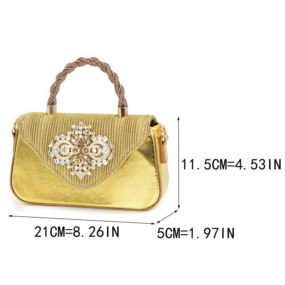 New Arrival Women Shoes and Bags To Match Set Nigeria Party Luxury Shoe and Bag Set for Party in Women Wedding Bride Pumps - footmaxldn