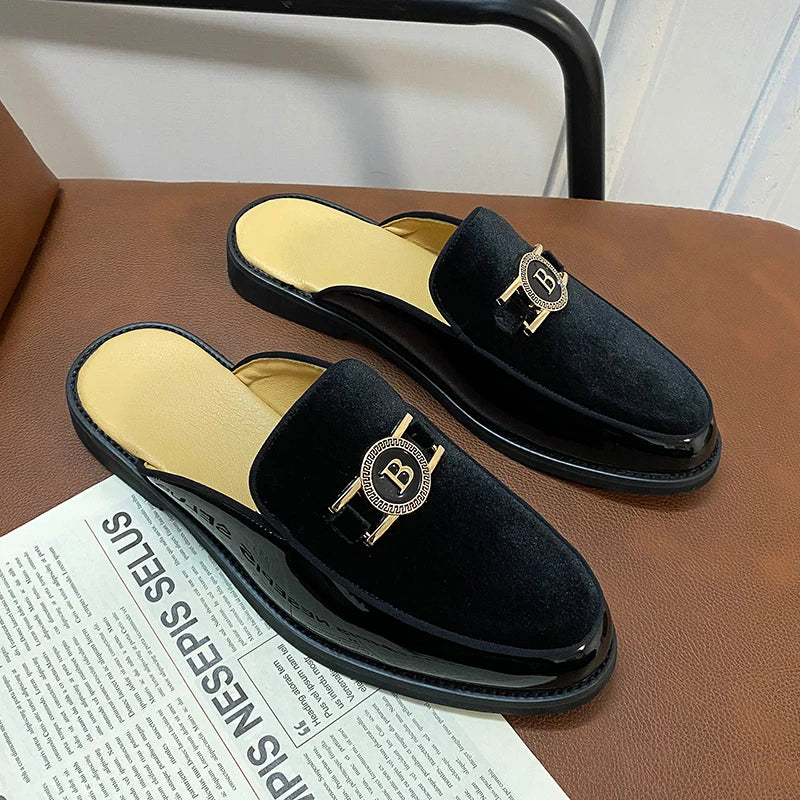 New Black Mens Sandals Dress Shoes Business Men Summer Sandals Free Shipping  Men Shoes - footmaxldn