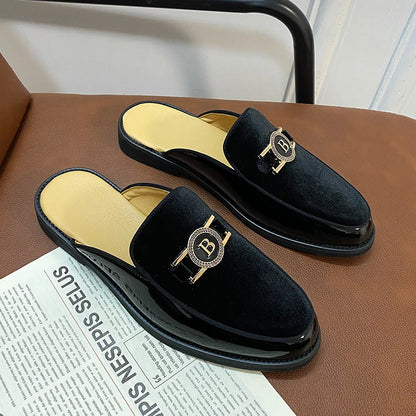 New Black Mens Sandals Dress Shoes Business Men Summer Sandals Free Shipping  Men Shoes - footmaxldn