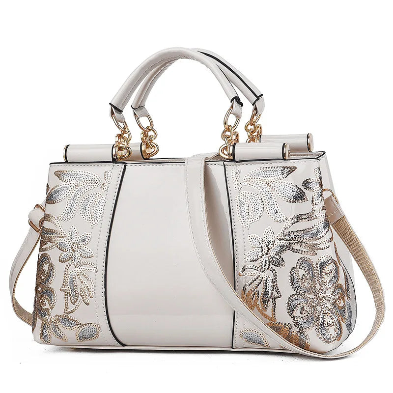 Glossy PU Shoulder Bag | Footmaxldn