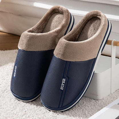 Men's Big Size Winter Waterproof Slippers - Non-Slip | Footmax - footmaxldn