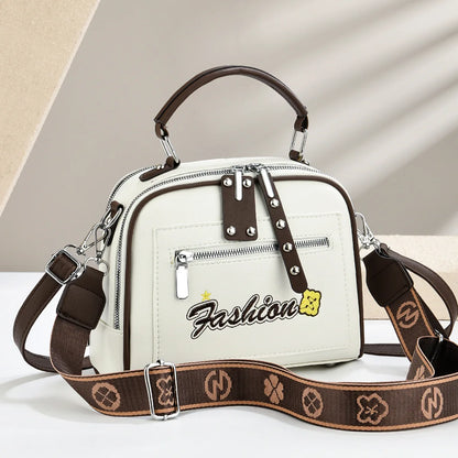 New Women bag Handbag for women 2025 sac a main Casual leather Printed monogram single shoulder straddle bag - footmaxldn