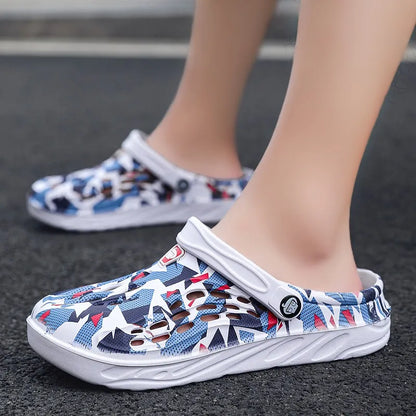 Light Men's Clogs Slippers Comfortable Summer Men Outdoor Wading Sandals Soft Beach Antiskid Sports Slippers Plus Size47 48 49 - footmaxldn