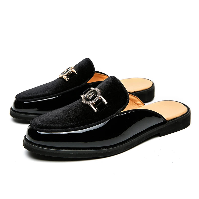 New Black Mens Sandals Dress Shoes Business Men Summer Sandals Free Shipping  Men Shoes - footmaxldn