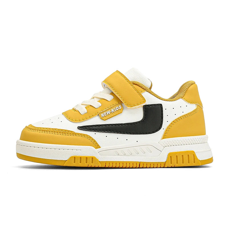 Boys' Low-Top Skate Sneakers with Hook & Loop Strap