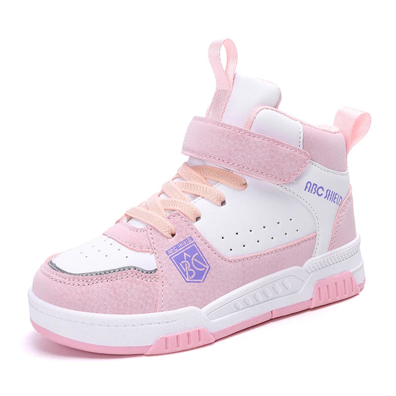 Footmax Kids High-Top Basketball Sneakers - Non-Slip Sports Shoes for Boys & Girls - footmaxldn