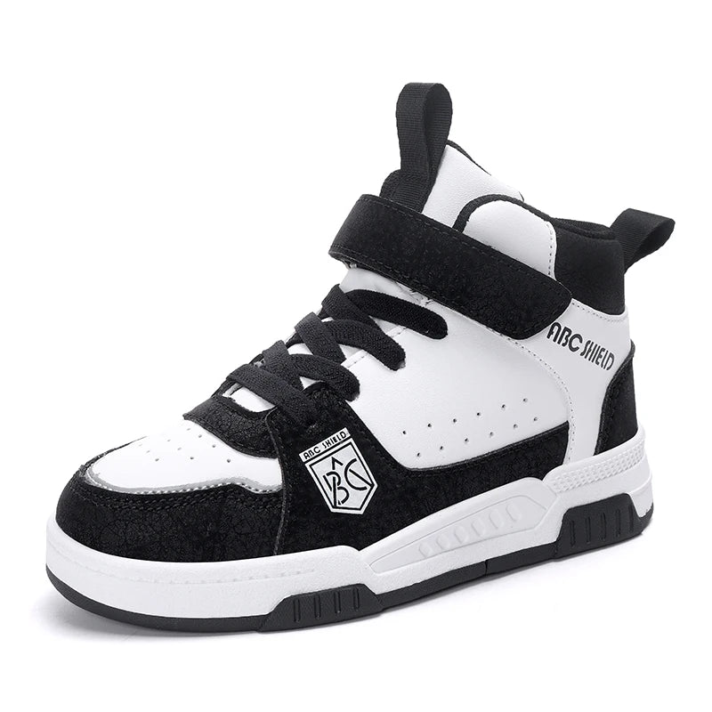 Footmax Kids High-Top Basketball Sneakers - Non-Slip Sports Shoes for Boys & Girls - footmaxldn