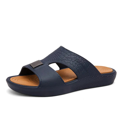 Footmaxldn Men's Slip-On Summer Sandals | Anti-Slip EVA Sole
