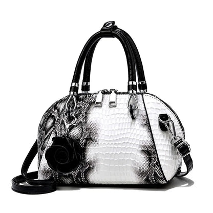 Yellow Crocodile Pattern Tote Bag - Small Shoulder Bag | footmaxldn - footmaxldn