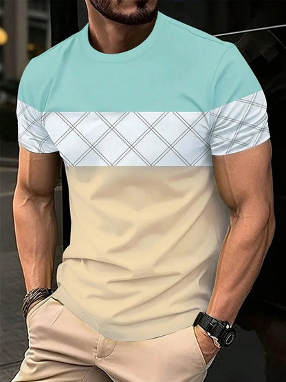 Footmax Men's Oversized Letter Print T-Shirt - Casual Summer Sports Tee - footmaxldn