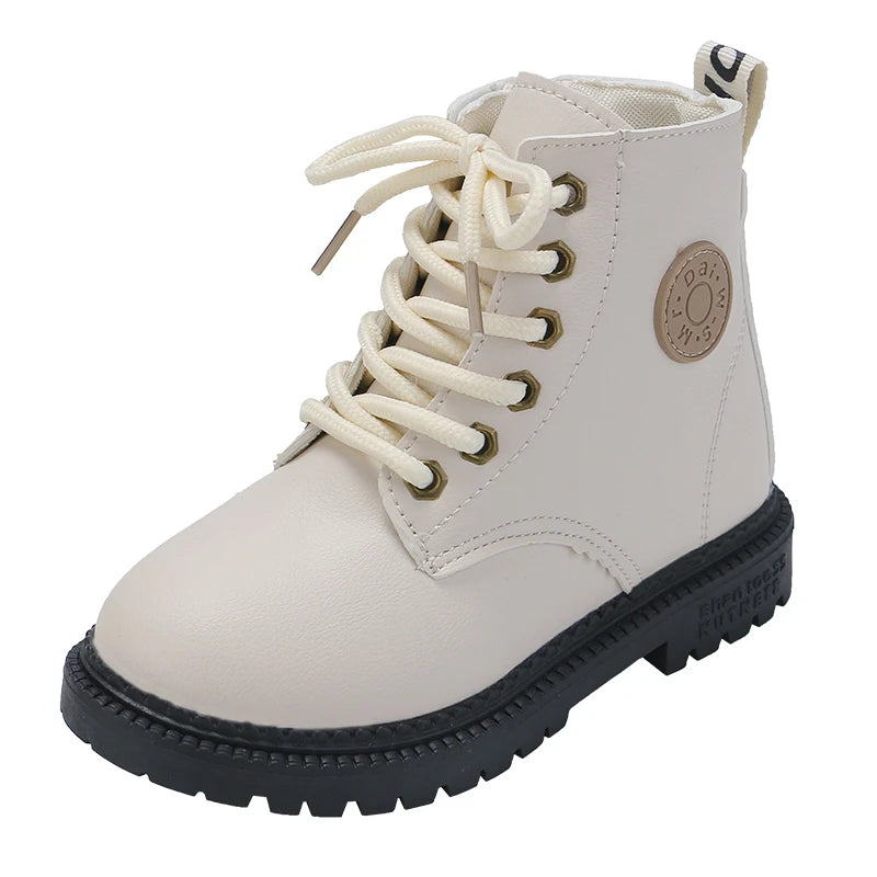 Children's Boots For Boys Girls Fashion Kids Ankle Snow Boots Rubber Outsole Autumn Winter Warm Classic For Toddlers Big Kids - footmaxldn
