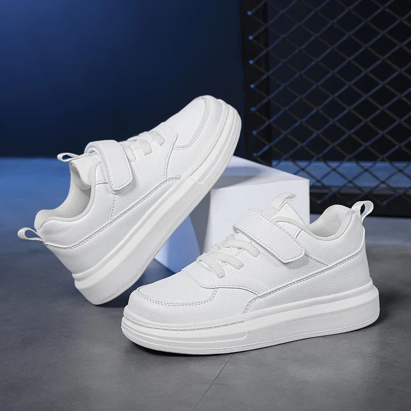 Fashion Children Shoes Boy Sneaker Black Leather Mesh Summer Comfortable Kids Casual Sneaker Running Sports Shoes for Boy - footmaxldn