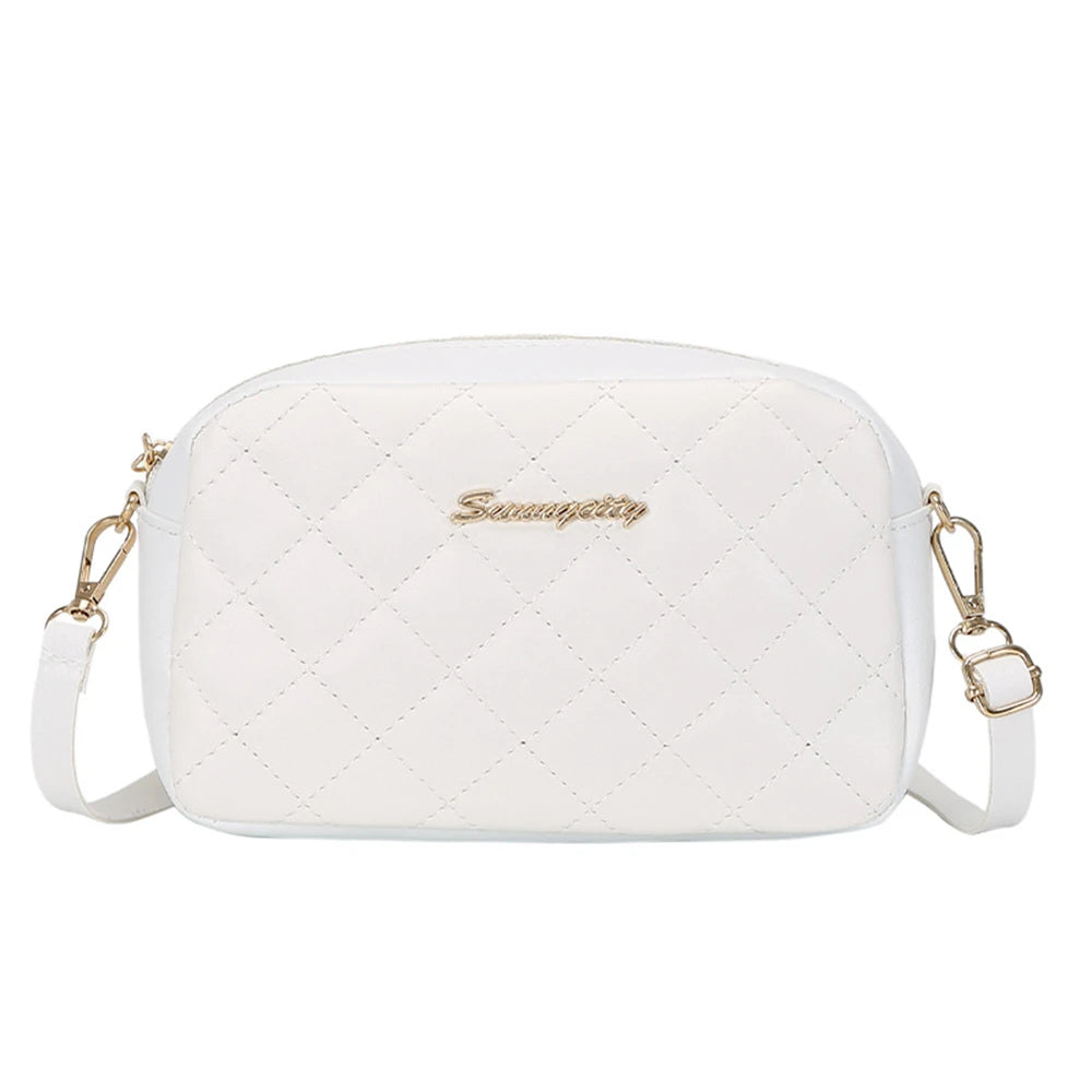 Footmaxldn Quilted Crossbody Camera Bag