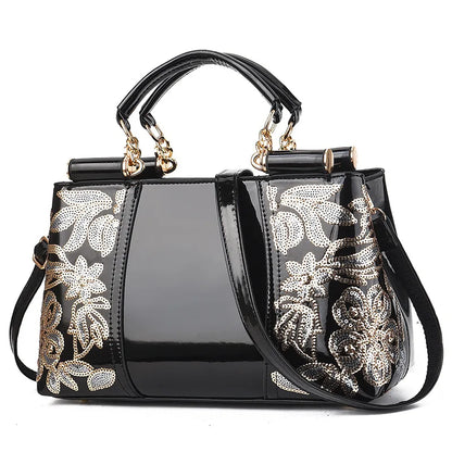 Glossy PU Shoulder Bag | Footmaxldn