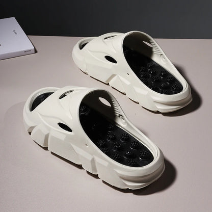 New Summer Men Massage Slippers Sides Indoor Outdoor Sandals Beach Casual Shoes Soft Sole Slides Men Flip-flops Men's Footwear - footmaxldn